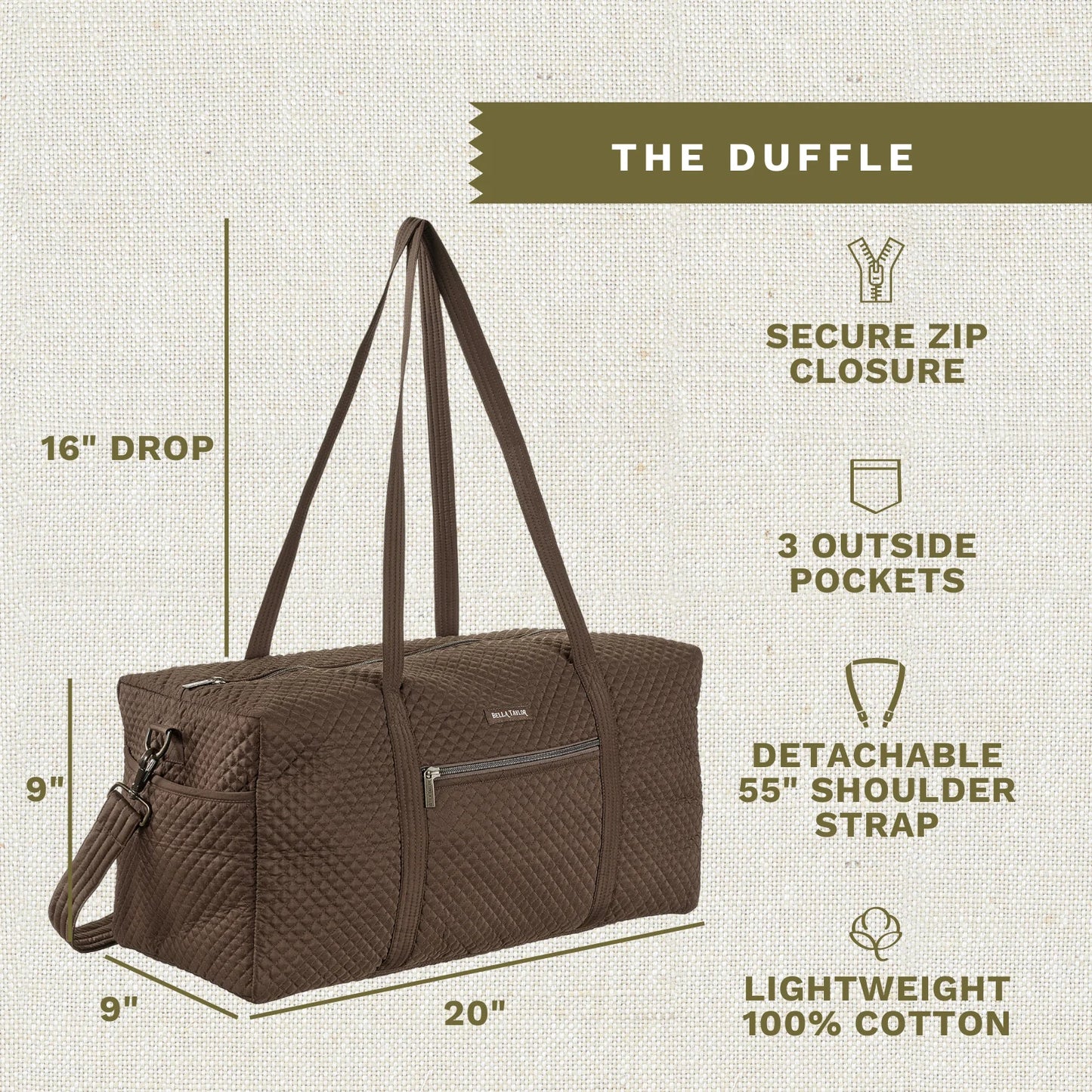 Bella Taylor Duffle Bag