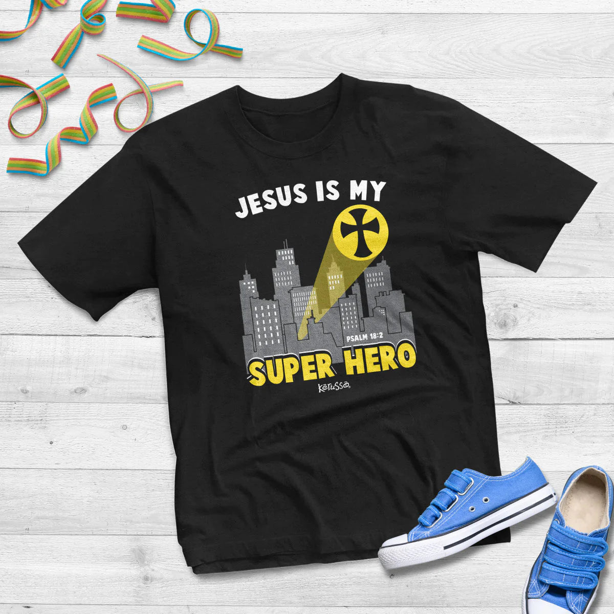 Kerusso® Kidz T-Shirt - Jesus Super Hero™