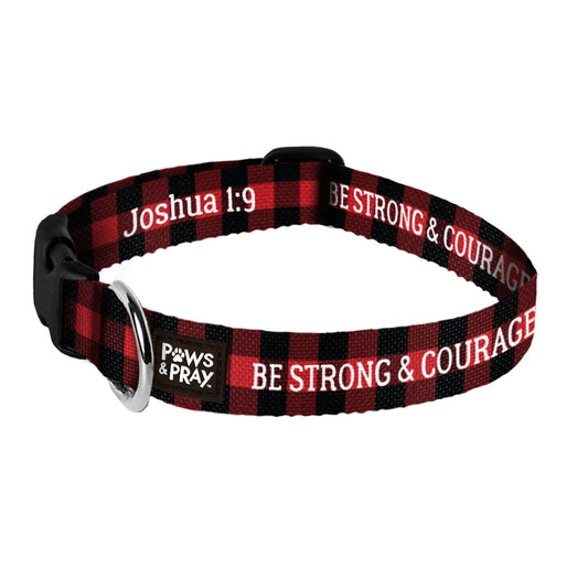 Paws & Pray® Pet Collar - Strong & Courageous