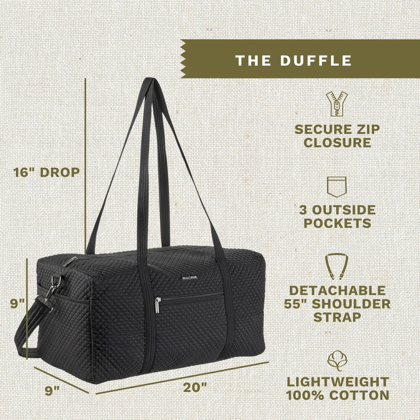 Bella Taylor Duffle Bag