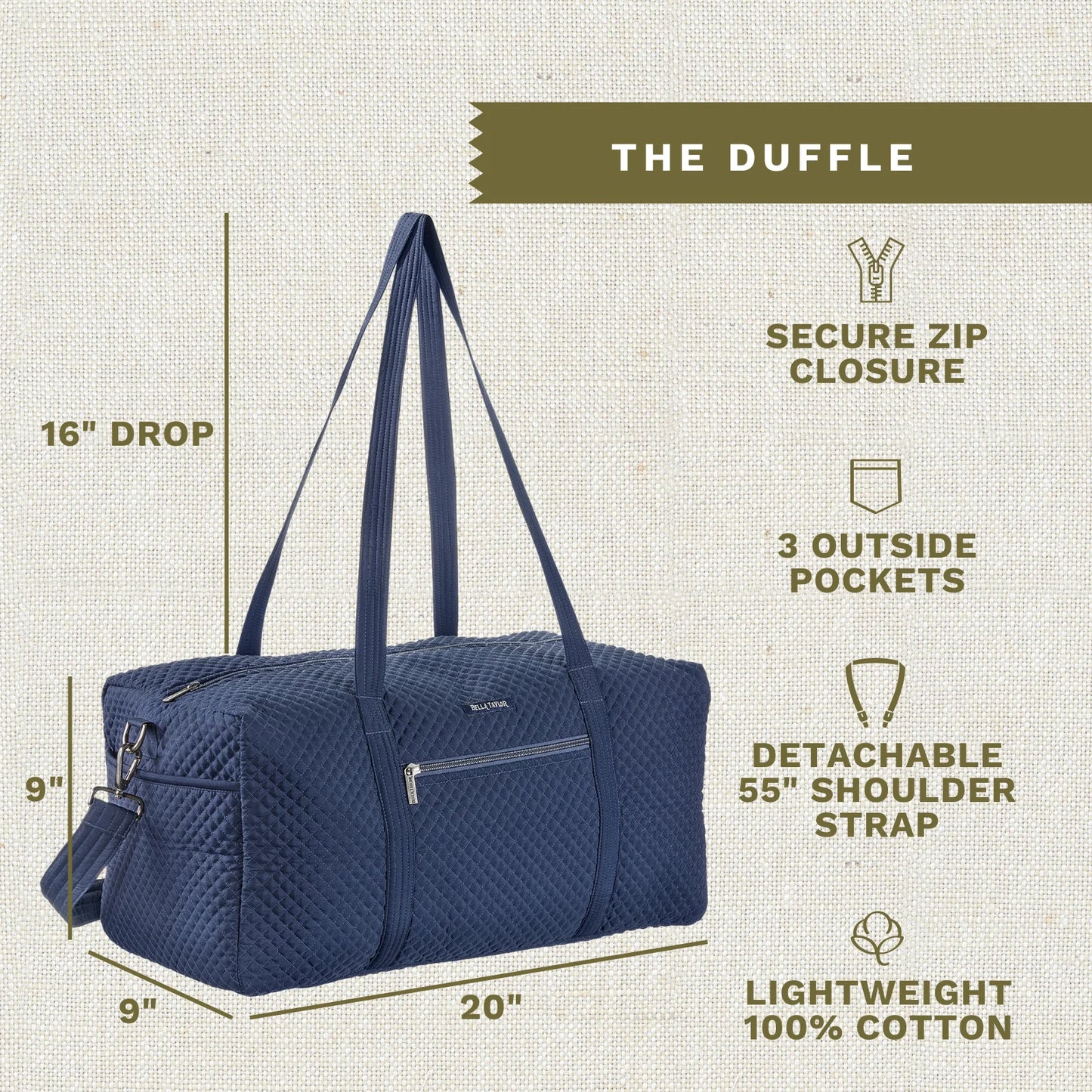 Bella Taylor Duffle Bag